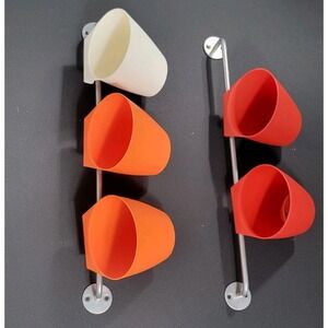 Ikea Bygel Kitchen Storage 5 Cups 2 Wall Hanging Bars 20" X 5" Lego Kitchen Shop